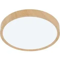 Musurita LED Ceiling Light with Diffuser - Brown, Wood Effect