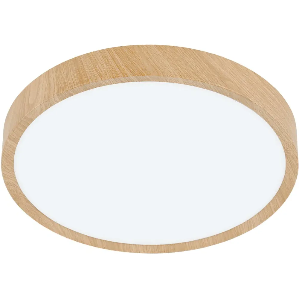 Musurita LED Ceiling Light with Diffuser - Brown, Wood Effect