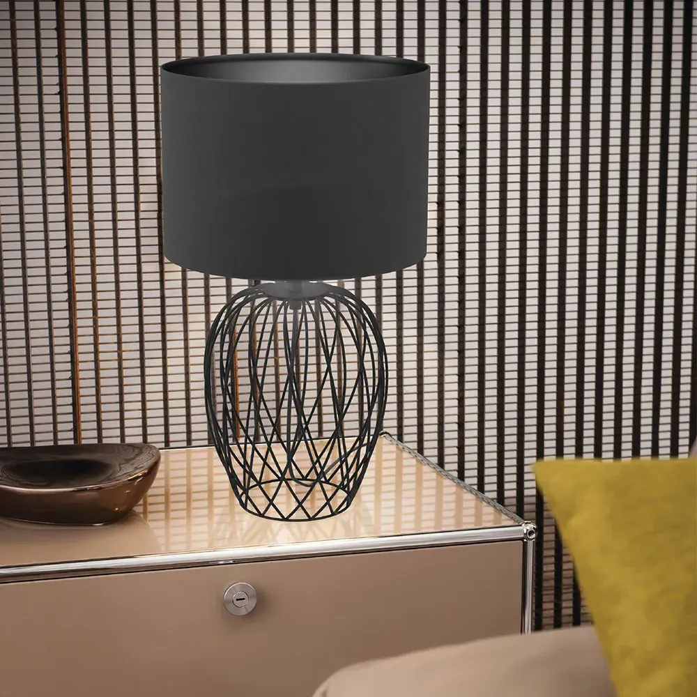 Nimlet Table Lamp - Black, Metal and Fabric