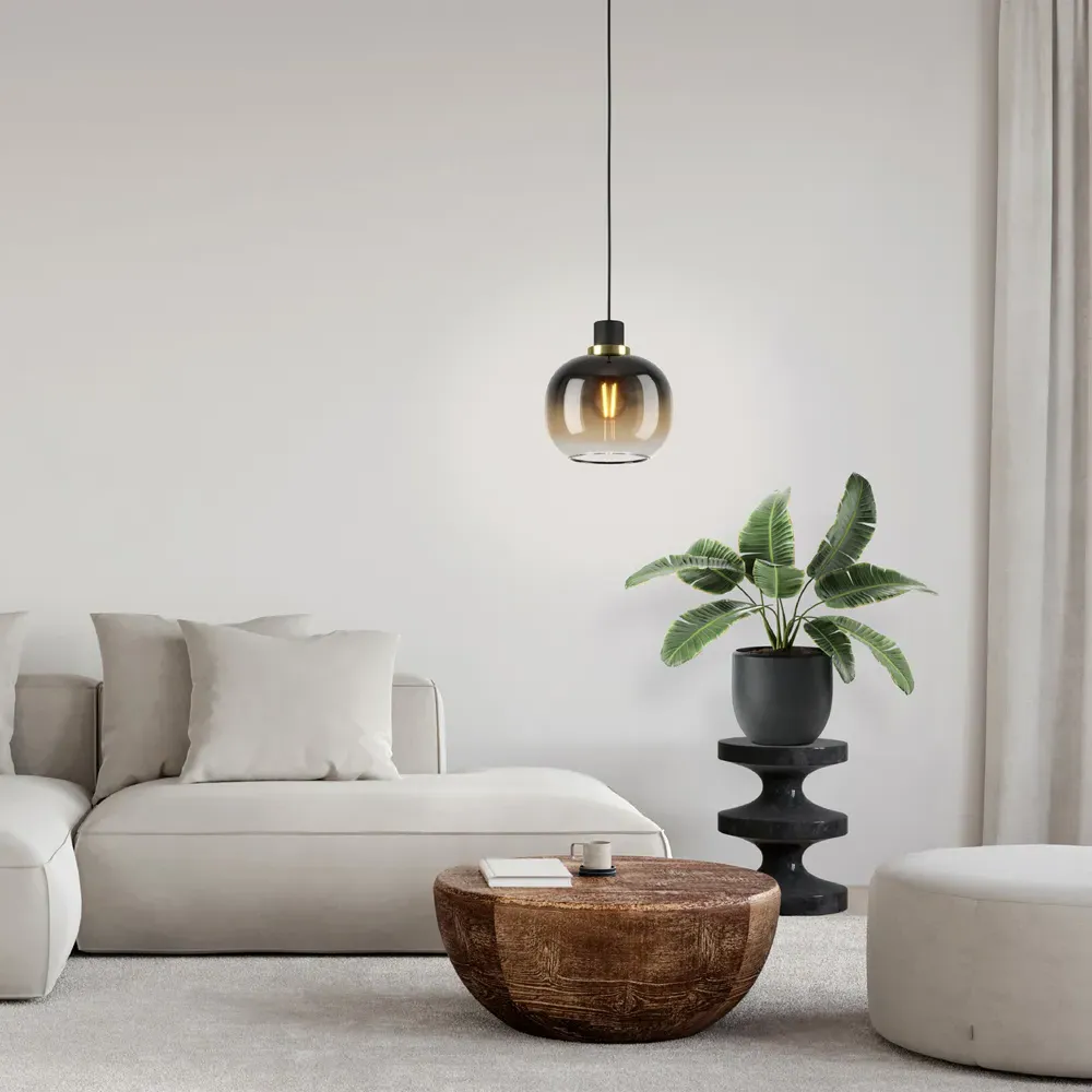 Oilella Gradient Pendant Light - Black, Steel