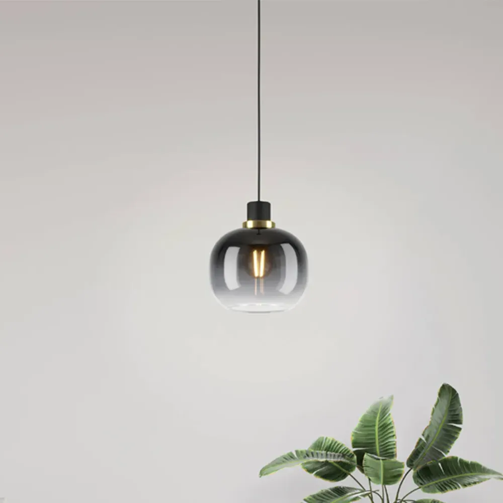 Oilella Gradient Pendant Light - Grey, Steel