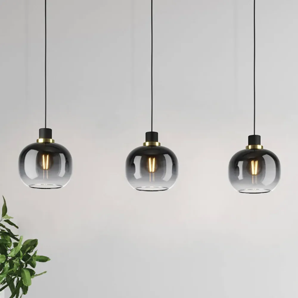 Oilella Gradient Pendant Light - Grey, Steel