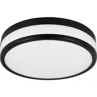Palermo Round LED Ceiling Light with IP44 Rating - Black, White