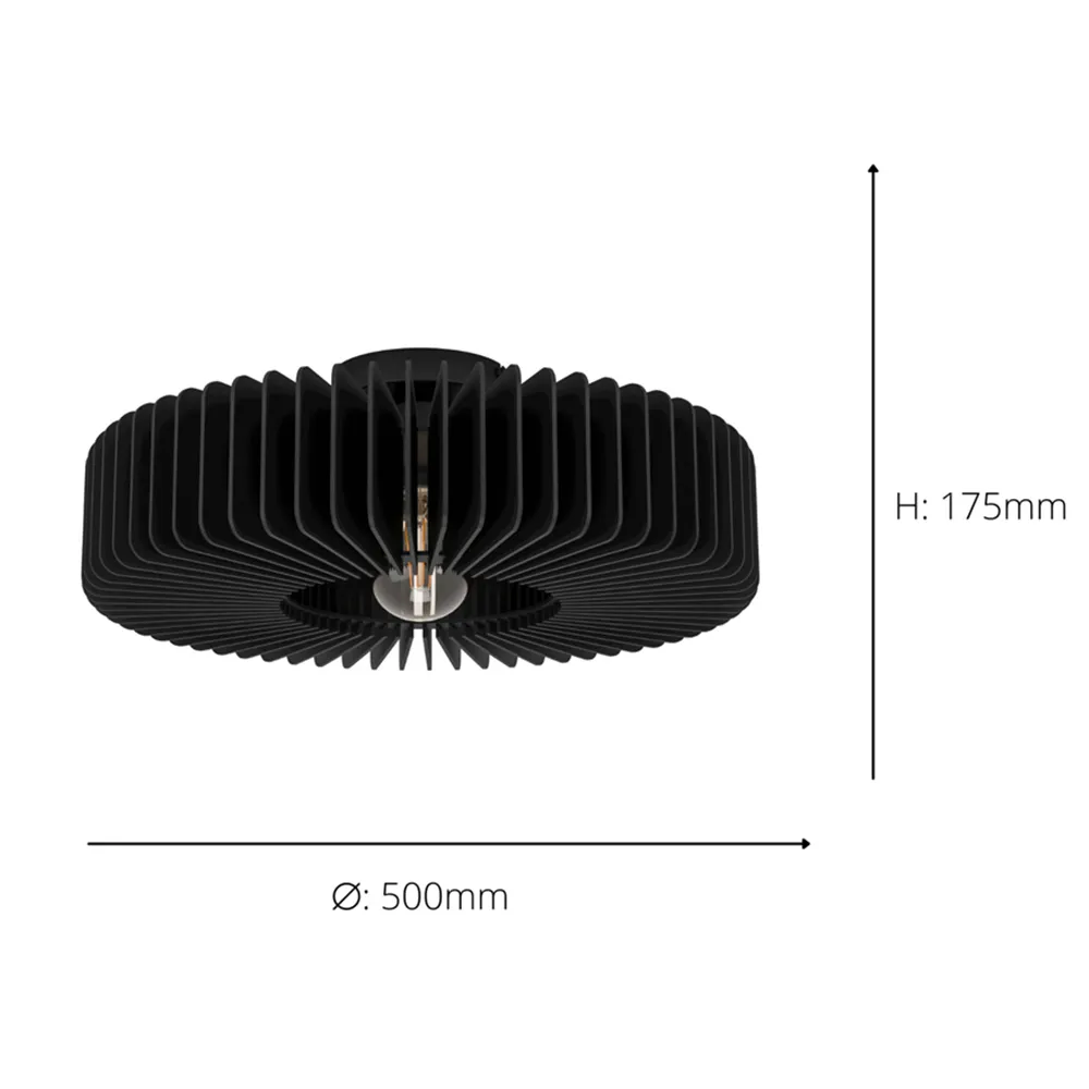 Palombaia Ceiling Light - Black