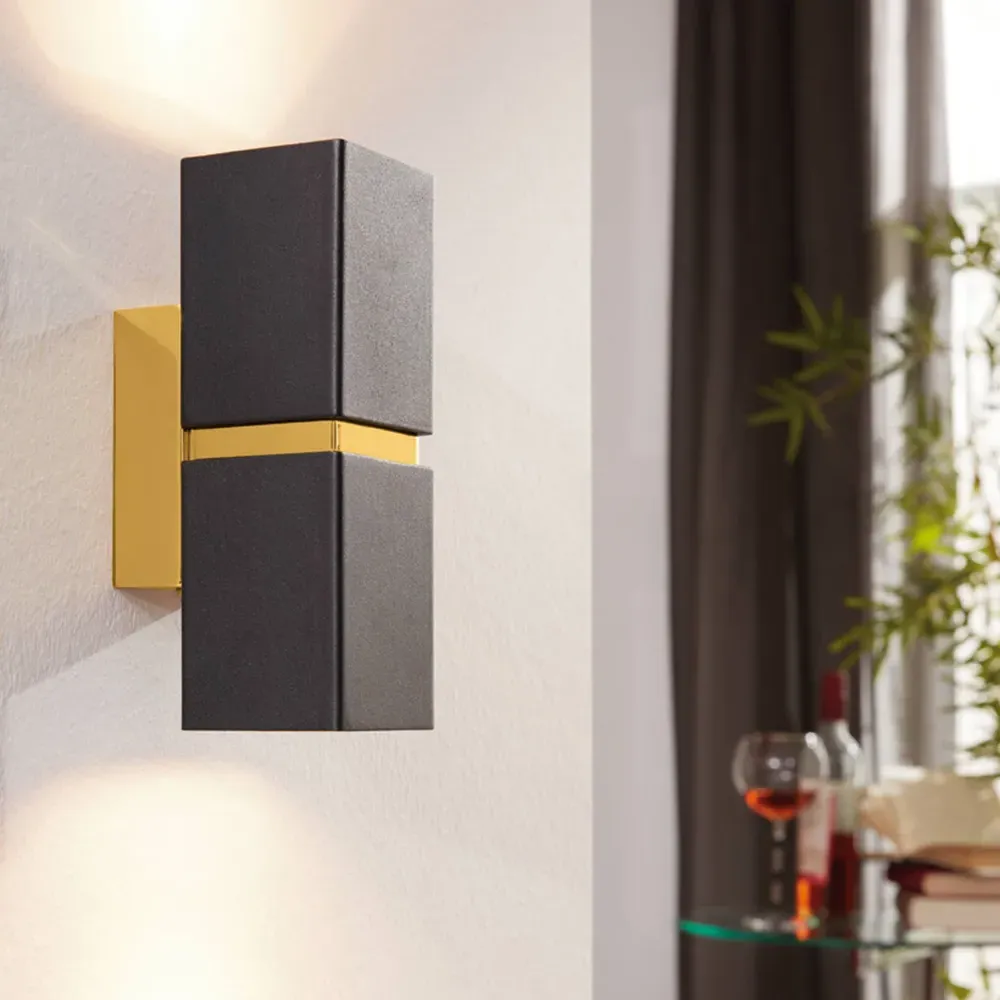 Passa LED Wall Light - Black, Gold