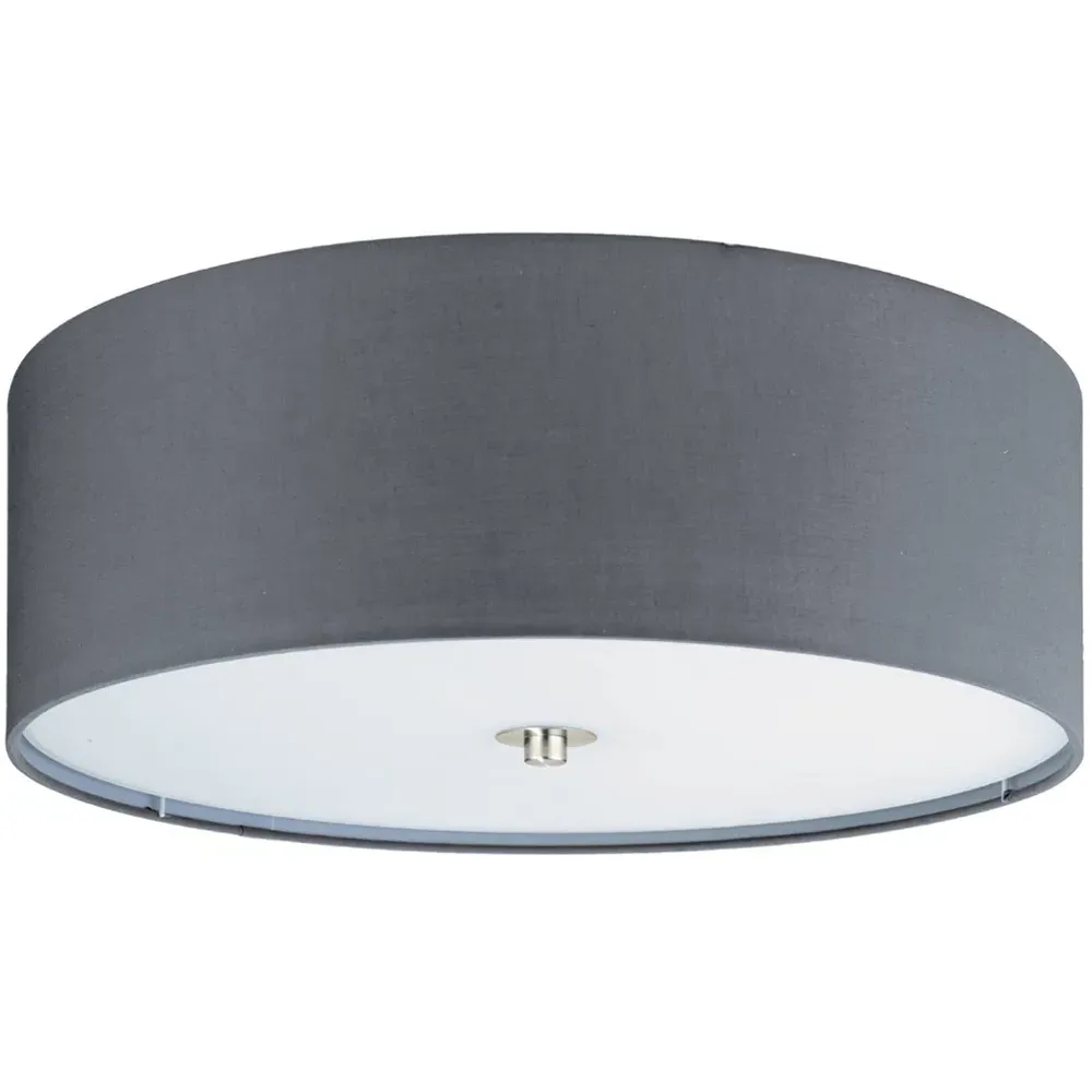 Pasteri 3 Light Flush Ceiling Light - Grey image