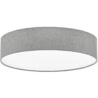 Pasteri Round Ceiling Light - Grey, Linen