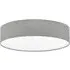 Pasteri Round Ceiling Light - Grey, Linen