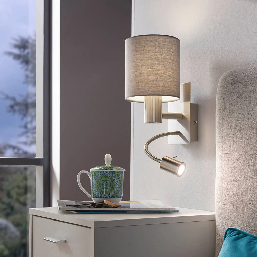 Pasteri Wall and Reading Light - Grey