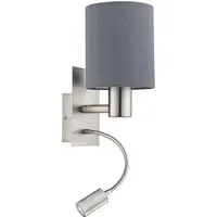 Pasteri Wall and Reading Light - Grey