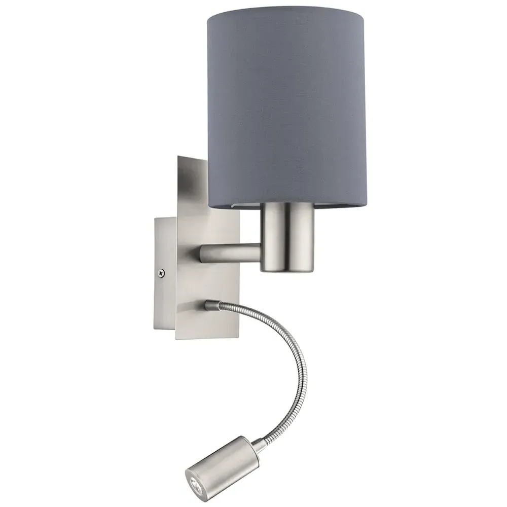 Pasteri Wall and Reading Light - Grey