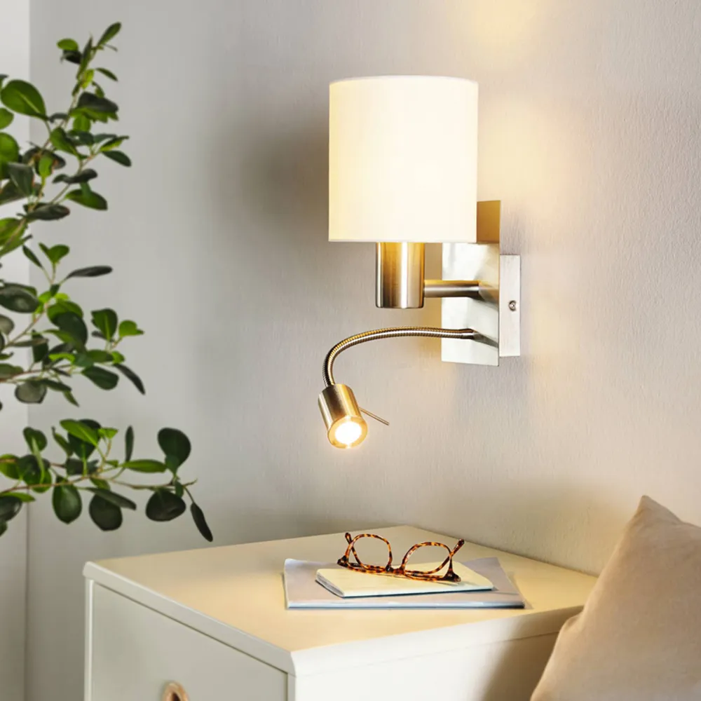Pasteri Wall and Reading Light - White