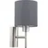Pasteri Wall Lamp with Switch - Grey, Fabric