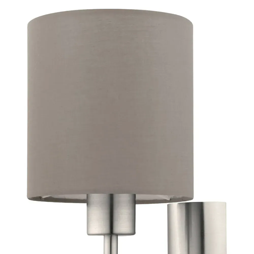 Pasteri Wall Light with Switch - Taupe, Steel