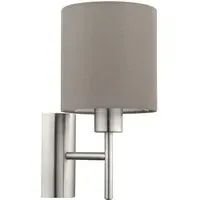 Pasteri Wall Light with Switch - Taupe, Steel