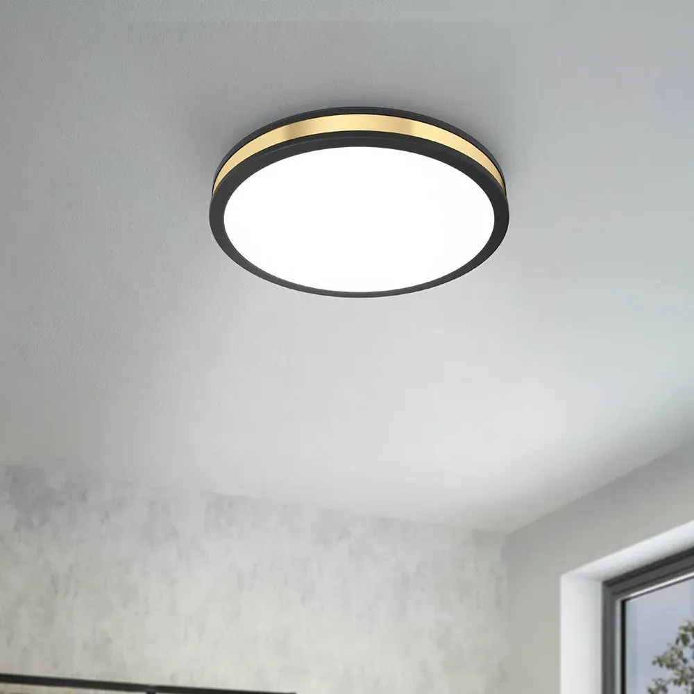 Pescaito Ceiling Light - Black, Metal