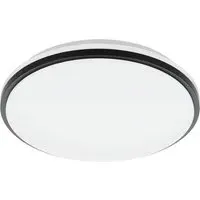 Pinetto Round Flush Ceiling Light - White, Plastic