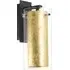 Pinto Cylindrical Wall Light - Gold, Glass Steel