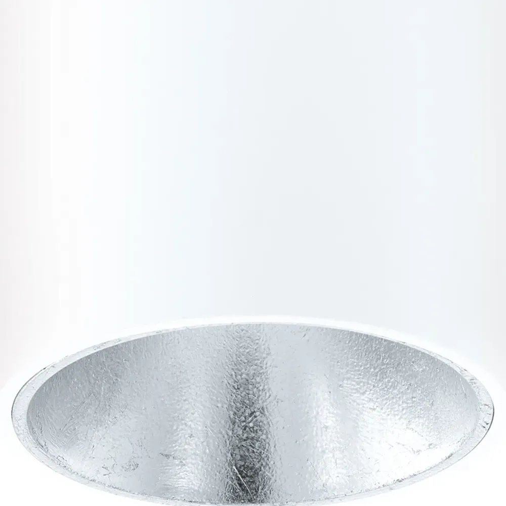 Polasso Cylindrical LED Ceiling Light - White, Aluminium