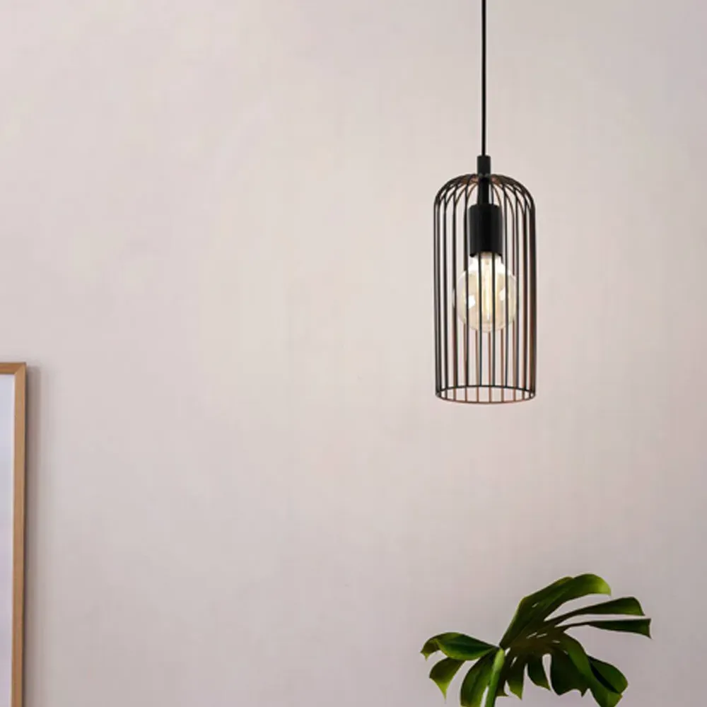 Roccamena Wire Pendant Light - Black, Copper