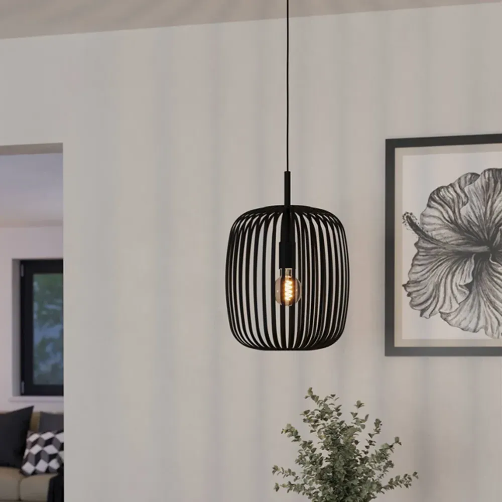 Romazzina Caged Pendant Light - Black