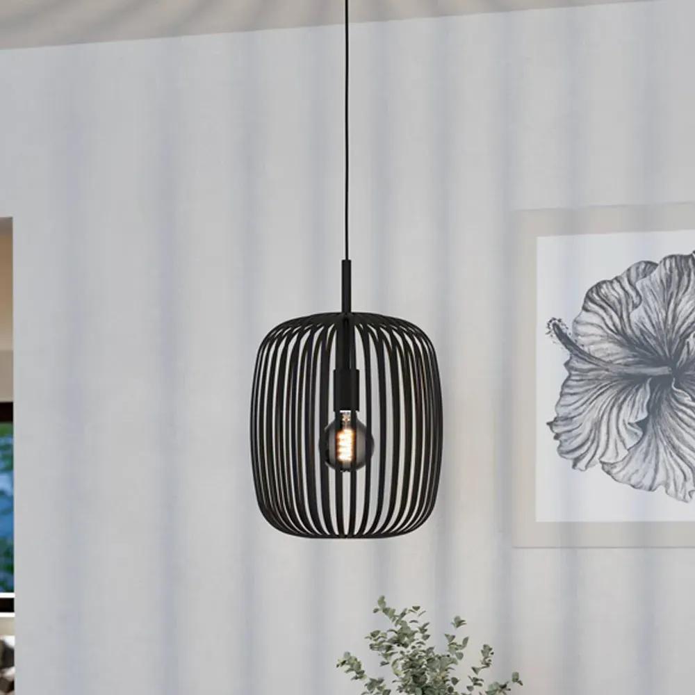 Romazzina Caged Pendant Light - Black