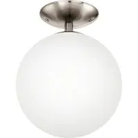 Rondo Opal Matt Ceiling Light - White, Steel
