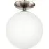 Rondo Opal Matt Ceiling Light - White, Steel