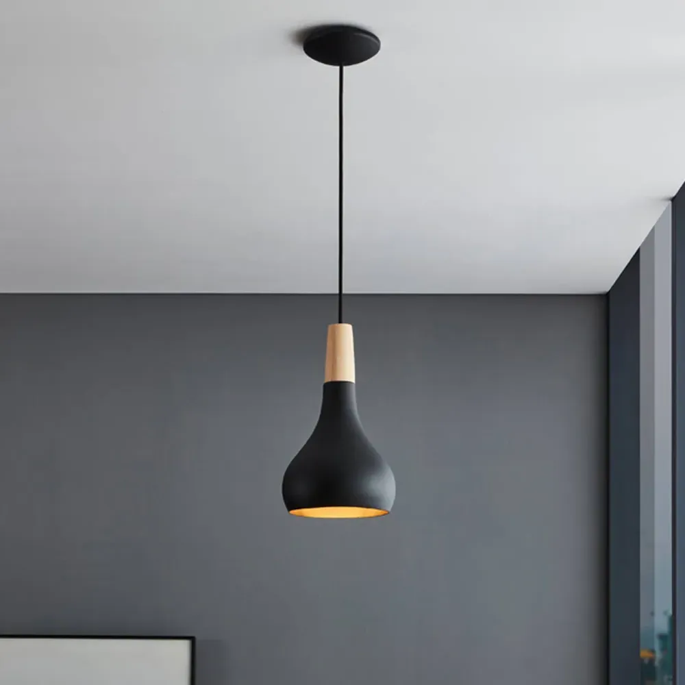 Sabinar 18cm Pendant Light - Black, Metal