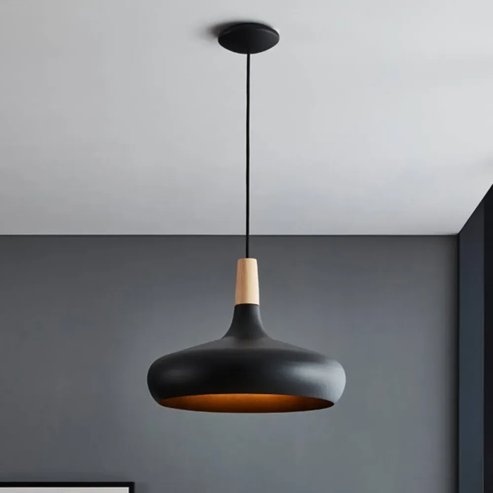 Sabinar 40cm Pendant Light - Black, Metal
