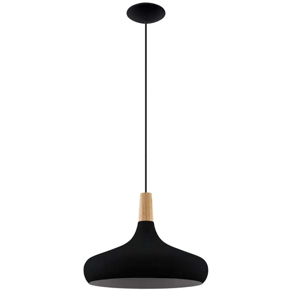 Sabinar 40cm Pendant Light - Black, Metal