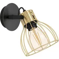 Sambatello Wall and Ceiling Spotlight - Black, Steel