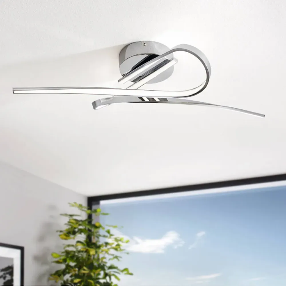 Selvina LED Knotted Ceiling Light - Chrome