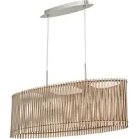 Sendero Oval Pendant Light - Wood