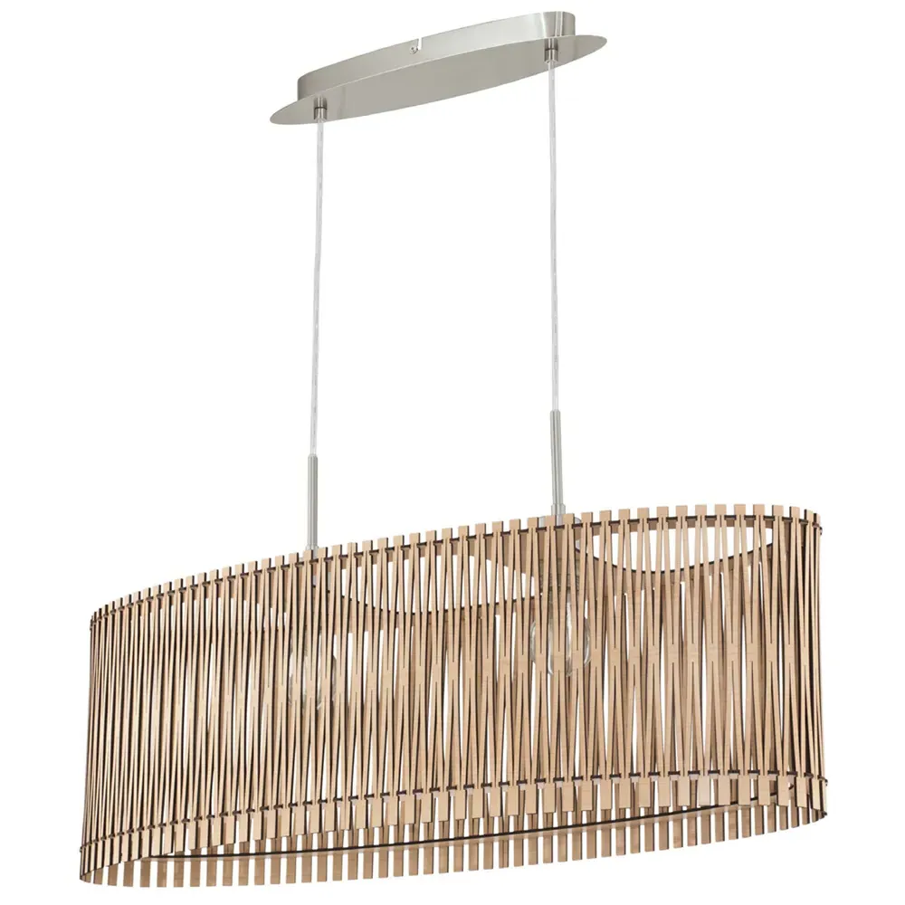 Sendero Oval Pendant Light - Wood