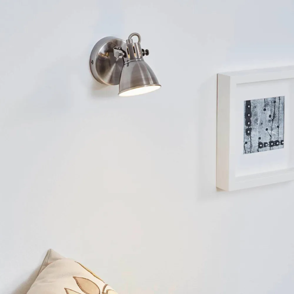 Seras Circular Spotlight - Antique Nickel, Metal