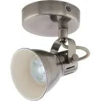 Seras Circular Spotlight - Antique Nickel, Metal