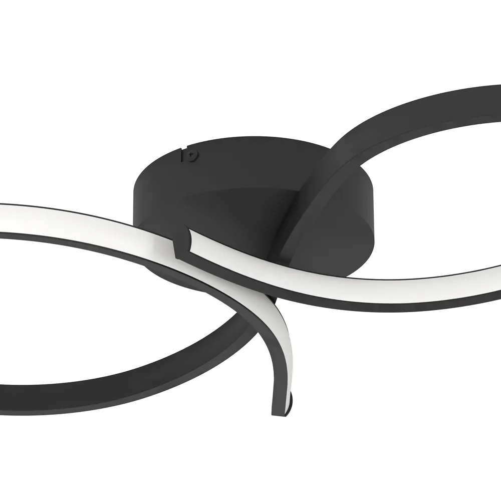 Serpins Ceiling Light - Black, Aluminium