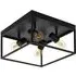 Silentina 4 Light Caged Spotlight - Black, Steel