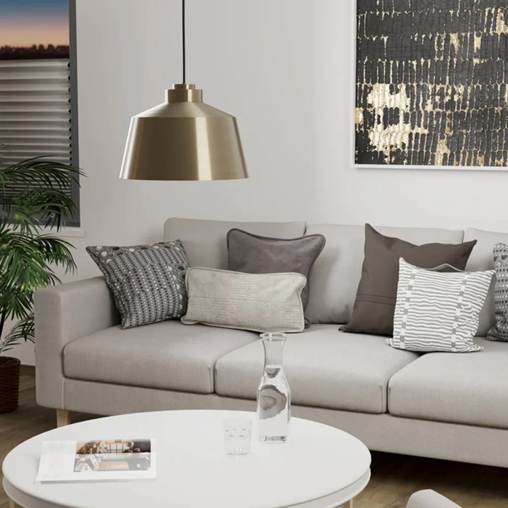 Southery Conical Pendant Light - Bronze, Metal