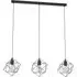 Straiton 3 Light Geometric Pendant Lampshade - Black, Steel