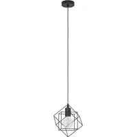 Straiton Geometric Pendant Lampshade - Black, Steel