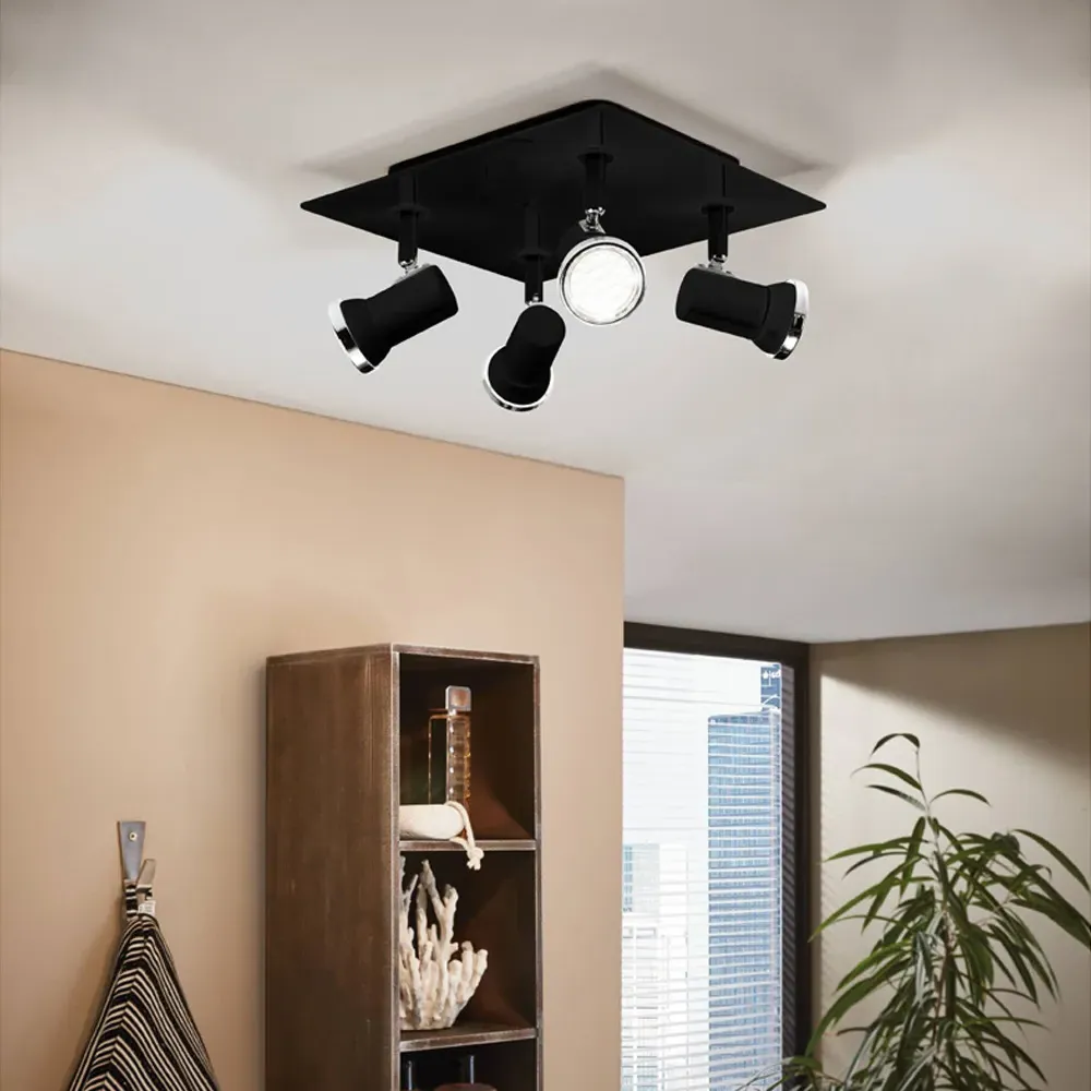 Tamara1 LED 4 Light Ceiling Spotlight - Black