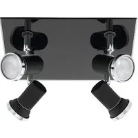 Tamara1 LED 4 Light Ceiling Spotlight - Black