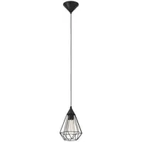 Tarbes Geo Pendant Light - Black, Steel