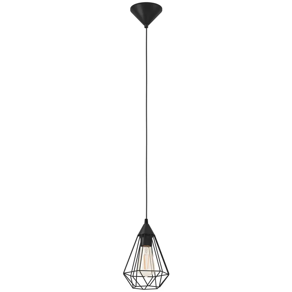 Tarbes Geo Pendant Light - Black, Steel image