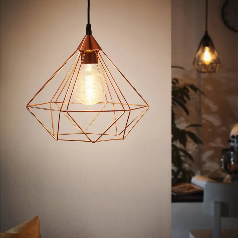 Tarbes Geometric Pendant Light - Copper