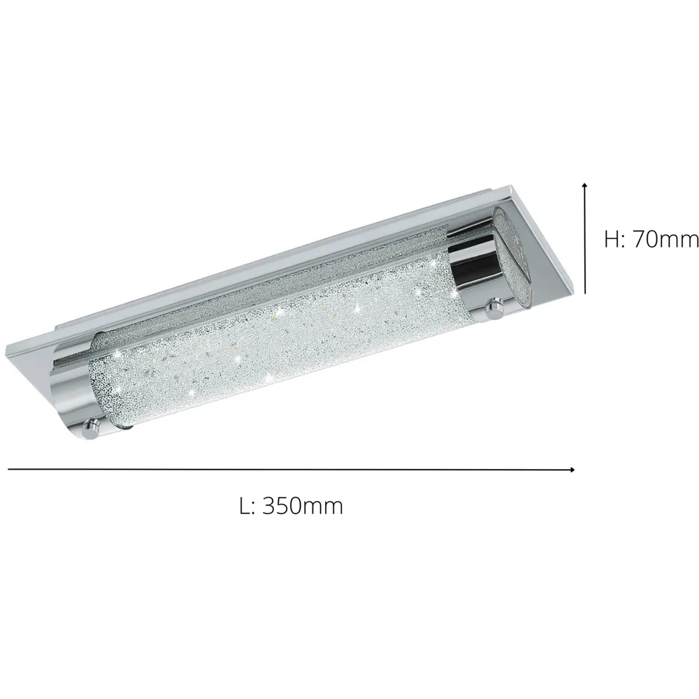 Tolorico LED Ceiling Light IP44 - Chrome, Steel