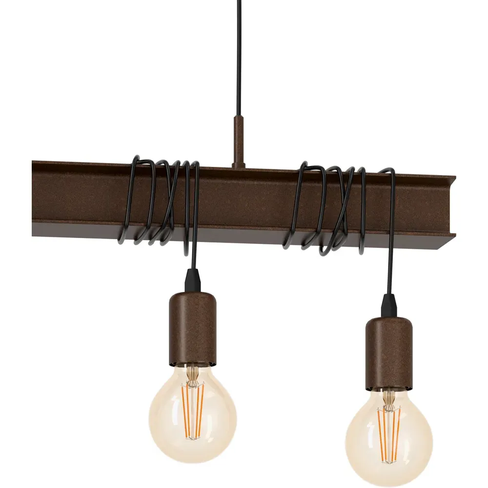 Townshed 4-Light Pendant Set - Antique Brown, Metal