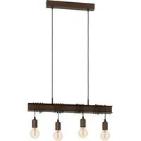 Townshed 4-Light Pendant Set - Antique Brown, Metal